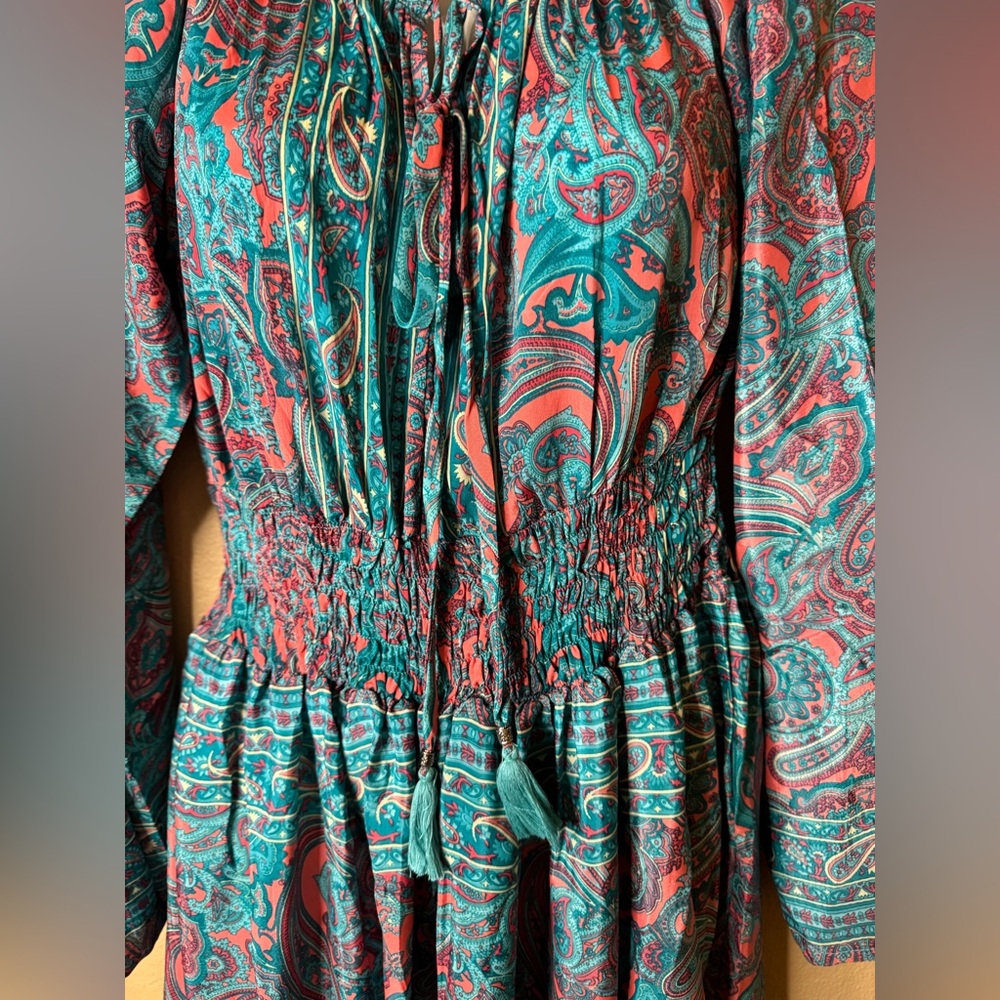 ❤️‍🔥HOT DEAL❤️‍🔥 Bohemian Paisley Print Long Sleeve Dress - Picture 13 of 13